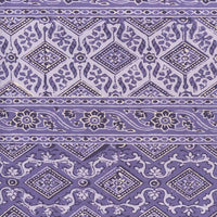 Quadrille Lorenzo Stripe Multi Lavenders Fabric 306610F-02