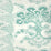 Quadrille Chantilly Stripe Soft Teal Wallpaper 306700W-02AWP