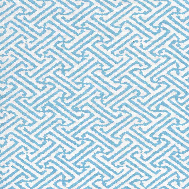 China Seas Java Java New Blue Fabric Sample 3080-05
