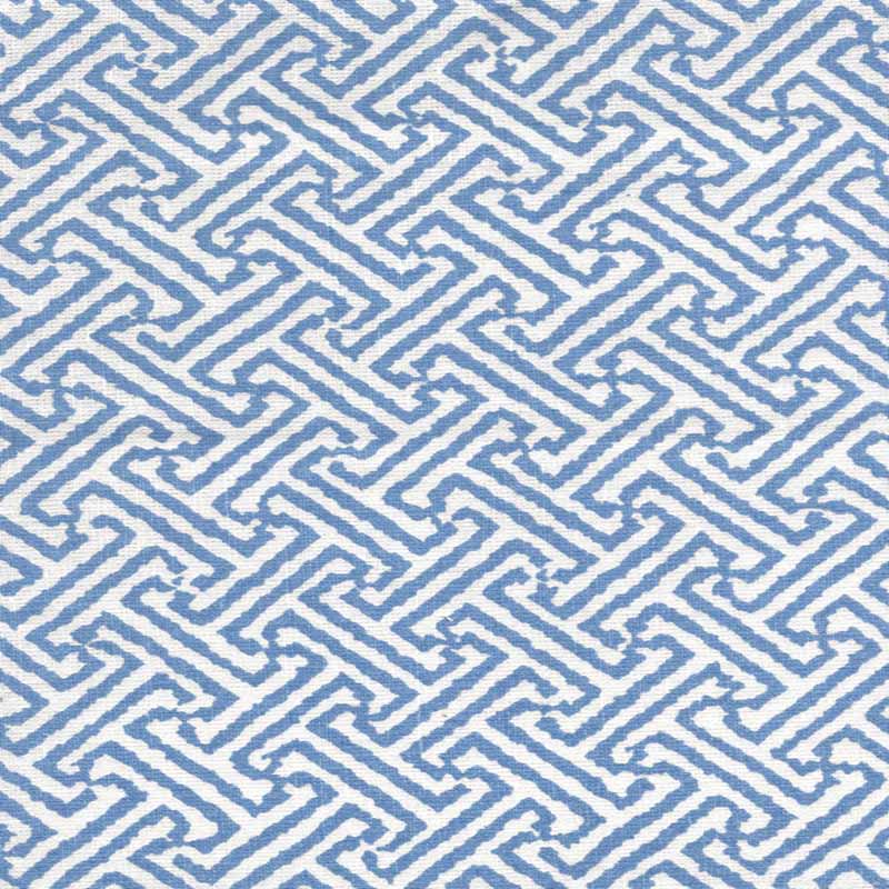 China Seas Java Java French Blue Fabric Sample 3080-06