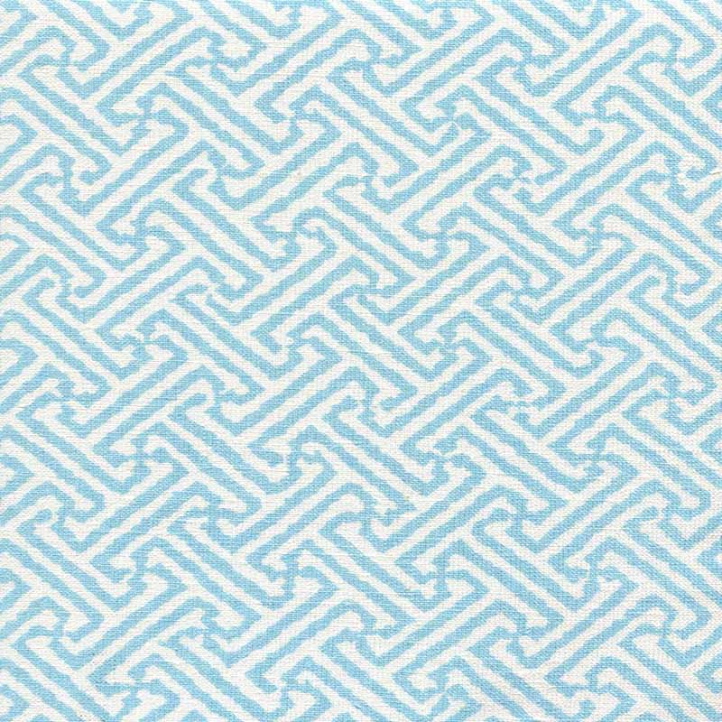 China Seas Java Java Aqua Fabric Sample 3080-09