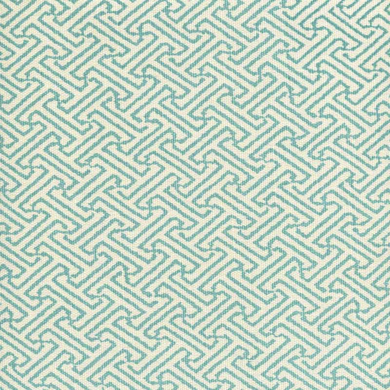 China Seas Java Petite Turquoise Fabric Sample 3085-01