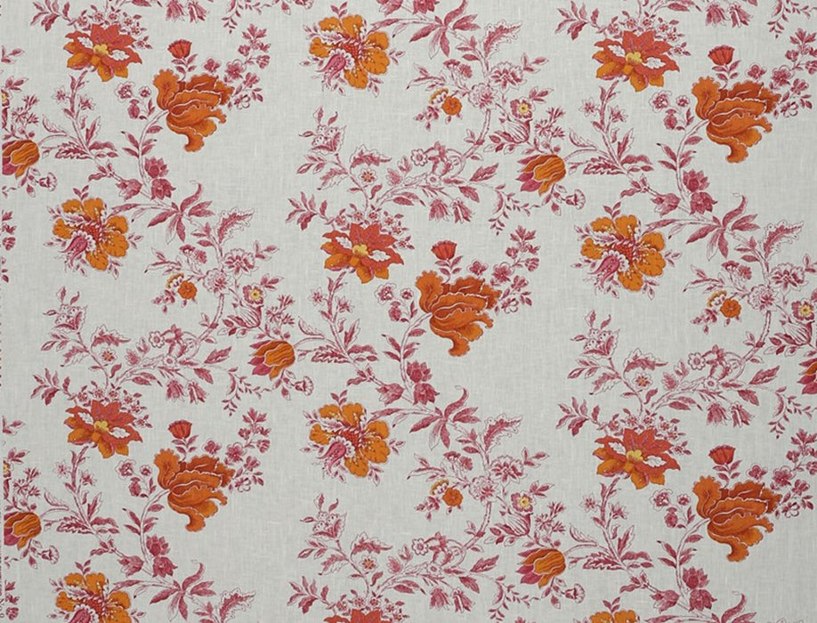 No.9 Thompson Nine Flowers Madder Rose Fabric Sample N9012215002