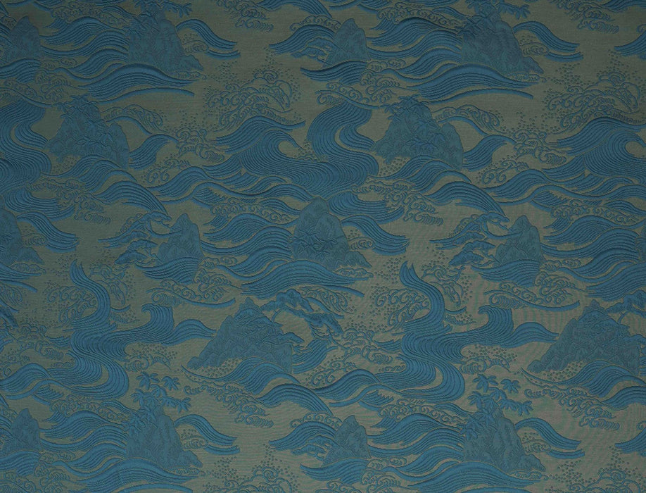 Jim Thompson Railay Teal Blue Fabric Sample JT013757002