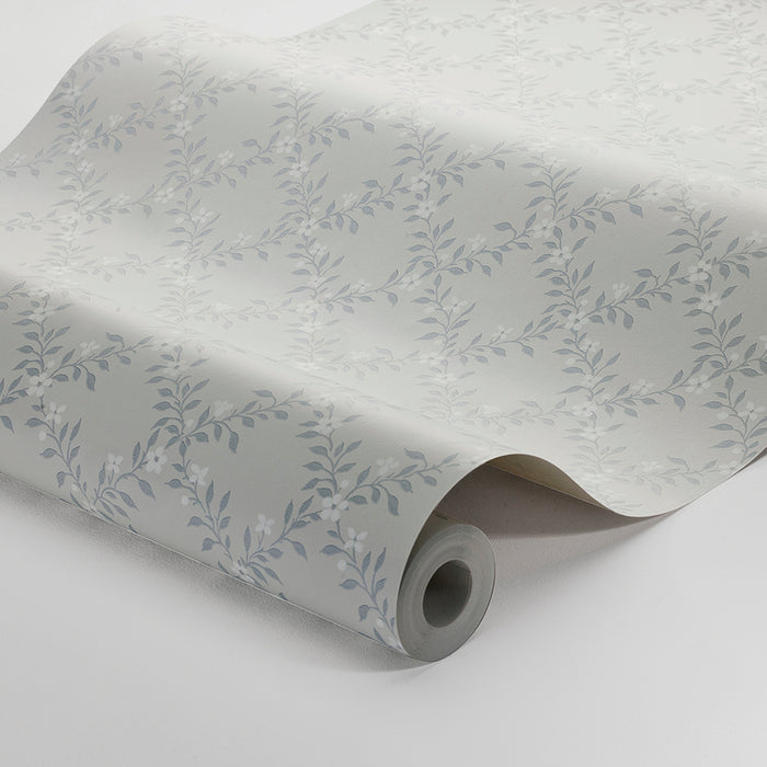 Schumacher SommarsloJa Blue Wallpaper Sample 3269