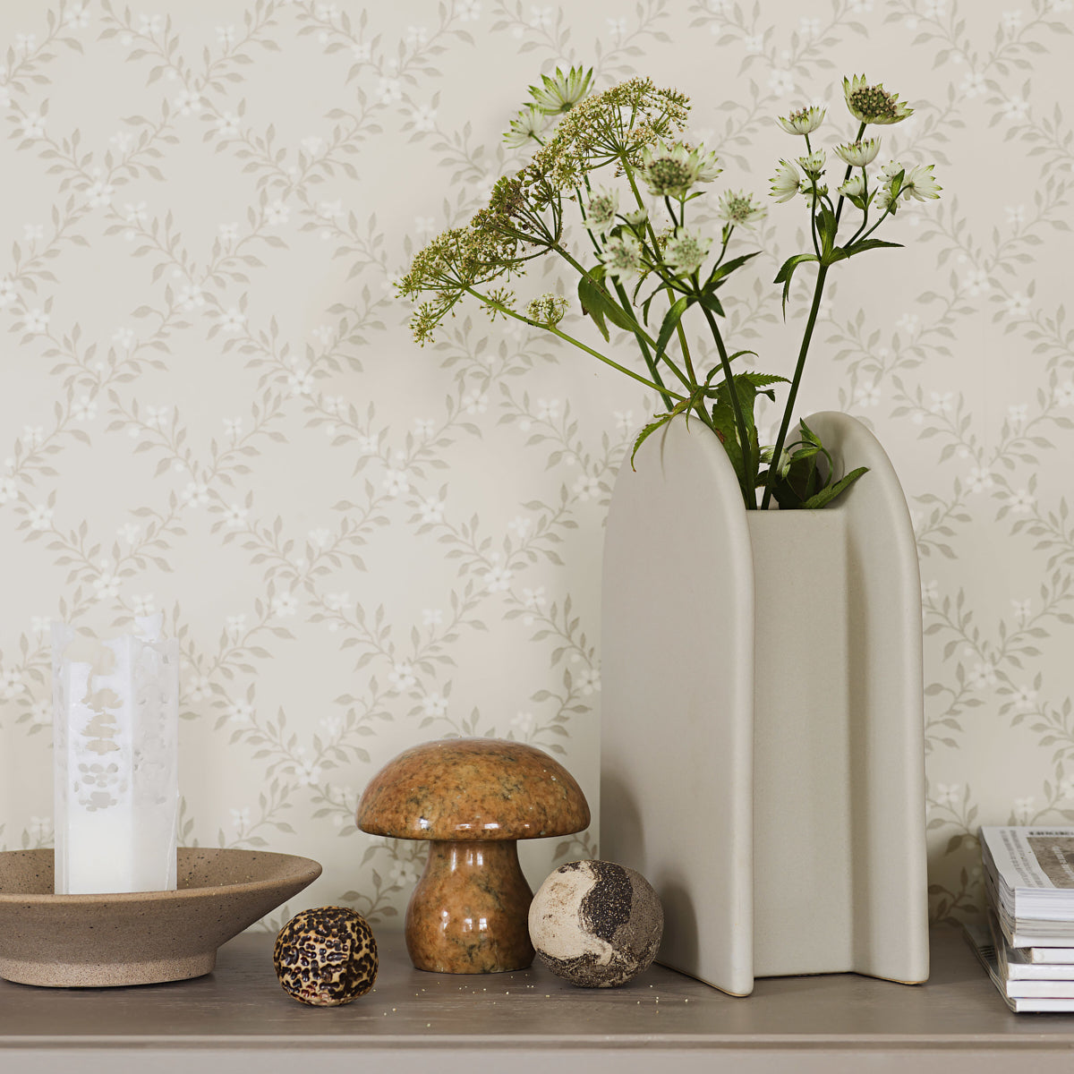 Schumacher SommarsloJa Grisaille Wallpaper Sample 3270