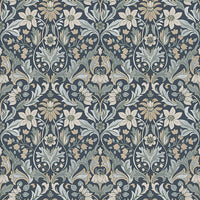 Schumacher Blomsterfrojd Indigo Wallpaper 3292