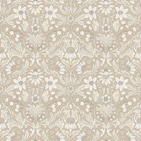 Schumacher Blomsterfrojd Natural Wallpaper 3293