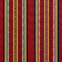 Schumacher Wellington Stripe Multi On Spice Fabric 3322023