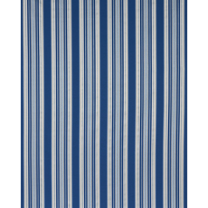 Schumacher Wellington Stripe Blue Fabric 3322024