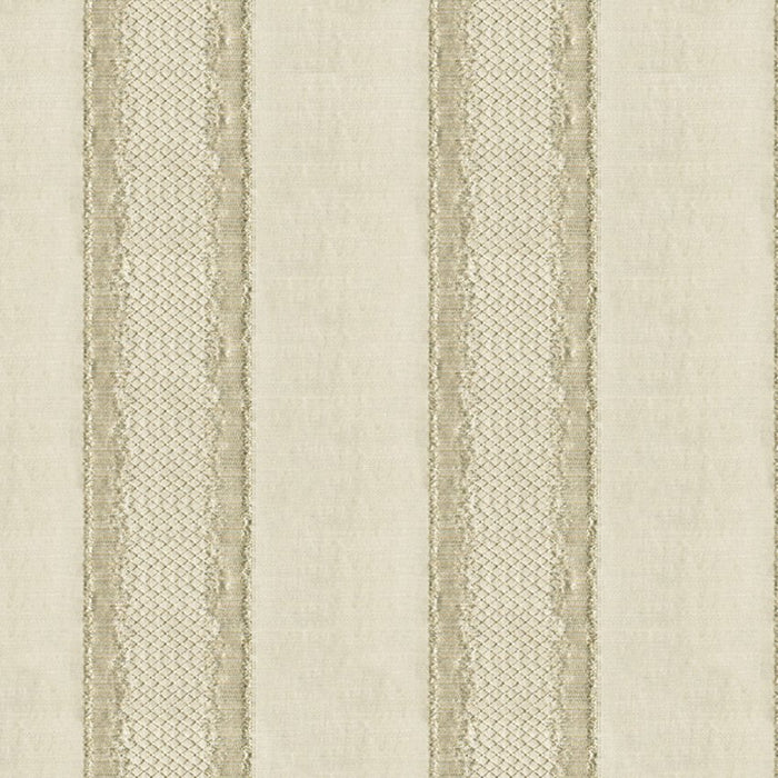Kravet Couture Gilded Stripe Champagne Fabric Sample 33279.1.0