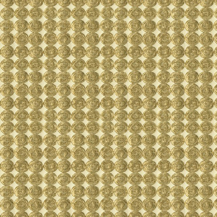 Kravet Couture Rare Coin White Gold Fabric Sample 33557.4.0