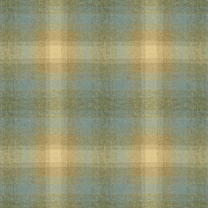 Kravet Couture Toboggan Plaid Silver Blue Fabric Sample 33912.1615.0