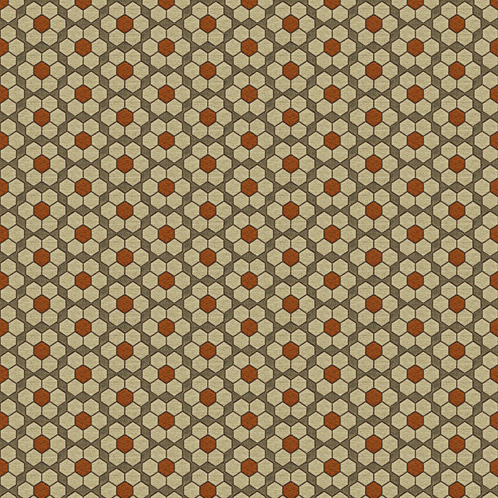 Kravet Contract Bursa Mosaic Tigerlilly Fabric Sample 33943.612.0