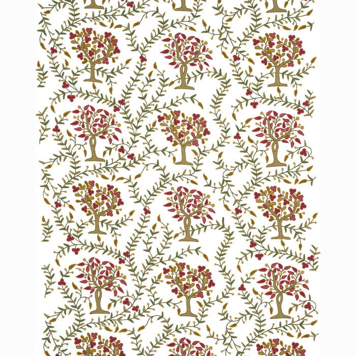 Schumacher Highgrove Tree Crewel Mulberry Fabric 3415000