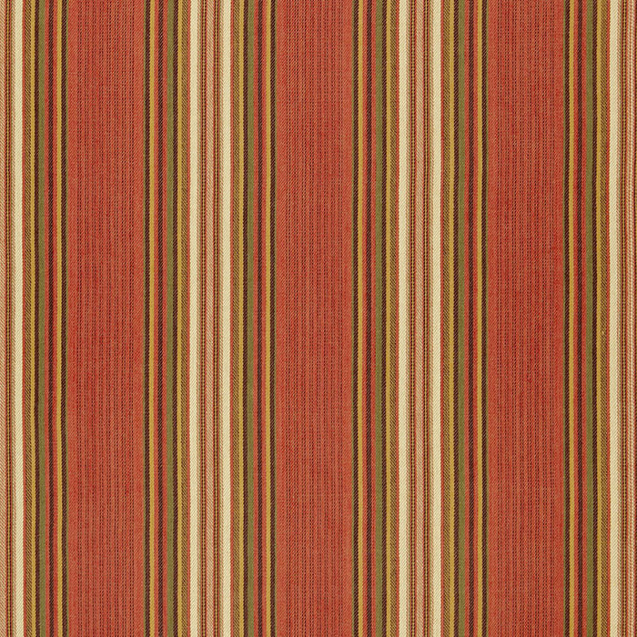 Schumacher Hamel Stripe Brick Fabric Sample 3422003