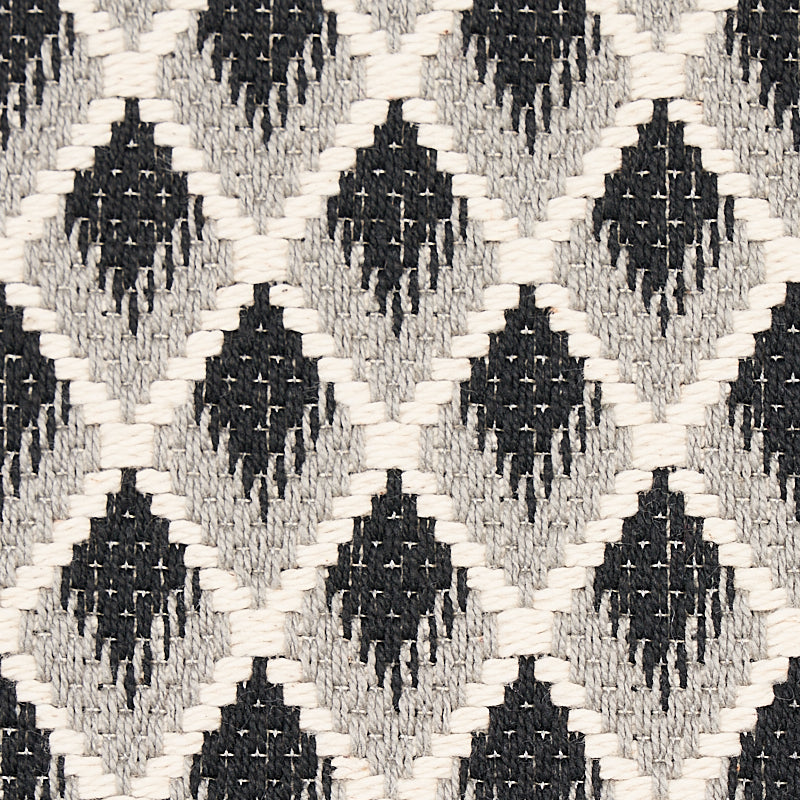 Schumacher Hammerick Diamond Grey Fabric Sample 3434004