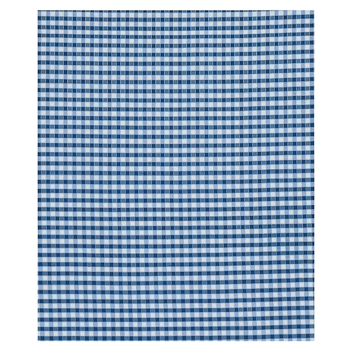 Schumacher Ingrid Silk Check Blue Fabric 3453004