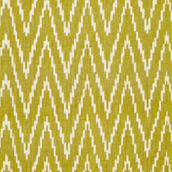 Schumacher Kasari Ikat Palm Fabric Sample 3470004