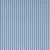 Schumacher Antique Ticking Stripe Bleu Fabric 3475008