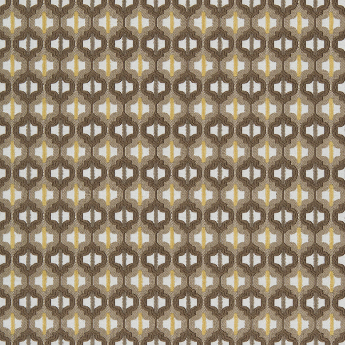 Kravet Couture Turned Out Tile Tiger Eye Fabric Sample 34794.16.0