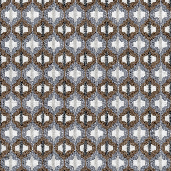 Kravet Couture Turned Out Tile Colonial Blue Fabric Sample 34794.516.0