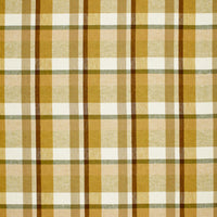 Schumacher Augusta Linen Plaid Sand Dune Fabric 3484001