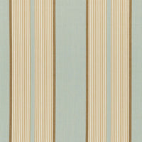Schumacher Summerside Stripe Aqua Fabric 3486000