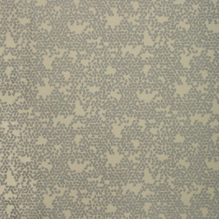 Kravet Contract Dancing Leaves Silver Fabric Sample 35091.21.0