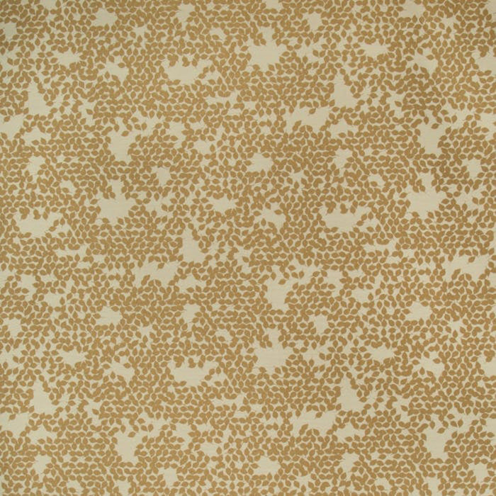 Kravet Contract Dancing Leaves Gold Fabric Sample 35091.4.0