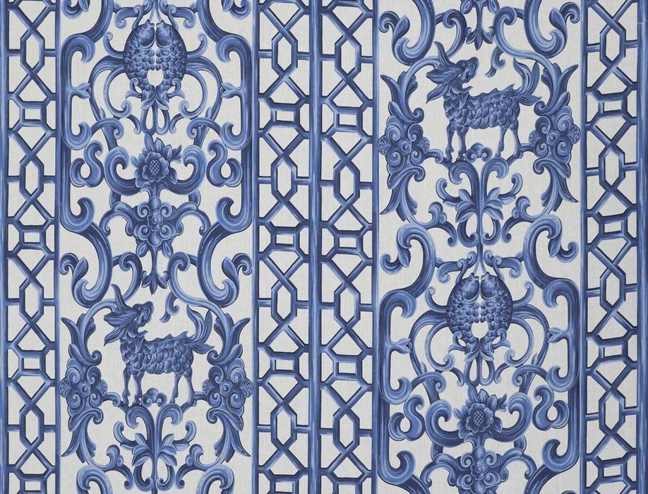 Jim Thompson Xanadu Cobalt Fabric JT013851004