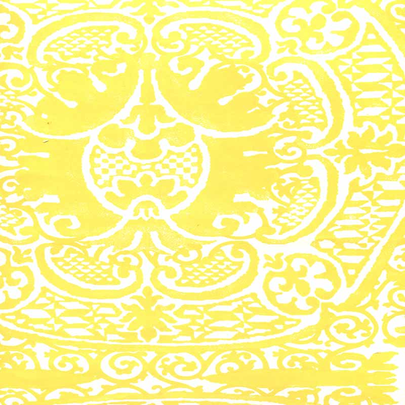 Quadrille Veneto Langdon Yellow Wallpaper Sample 352000W-101AWP