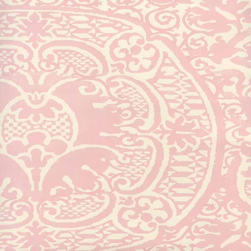 Quadrille Veneto Soft Pink Wallpaper Sample 352000W-22OWP