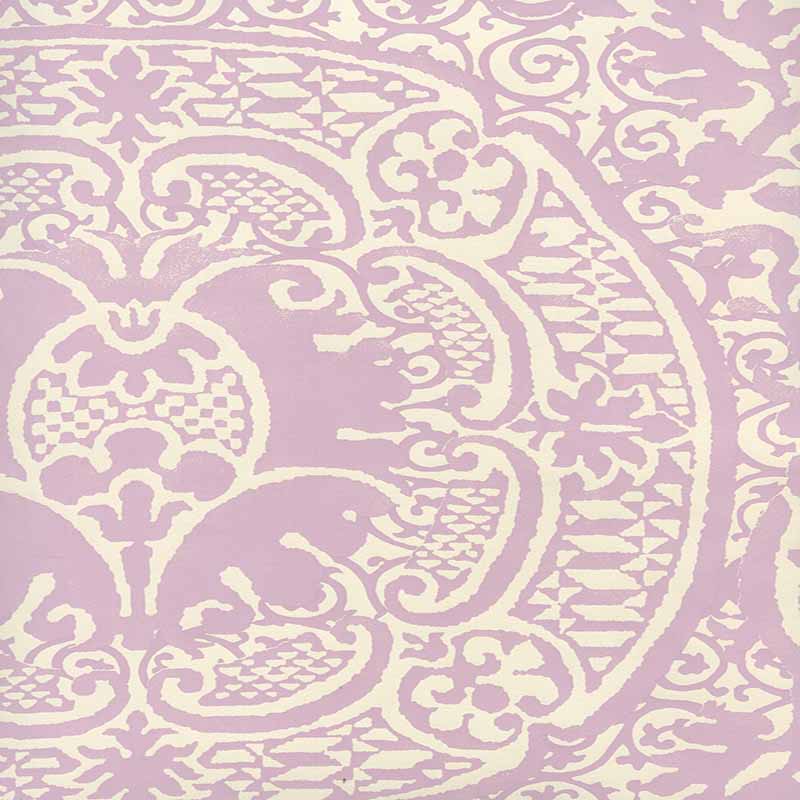 Quadrille Veneto Soft Lavender Wallpaper Sample 352000W-25OWP