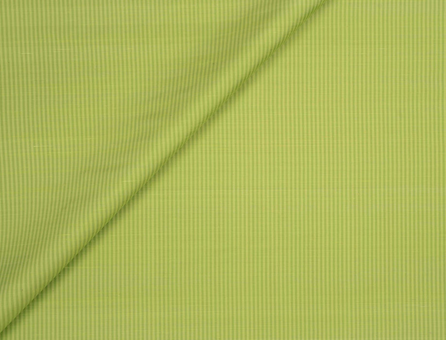 Jim Thompson Theka Stripe Lime Peel Fabric Sample JT013791015