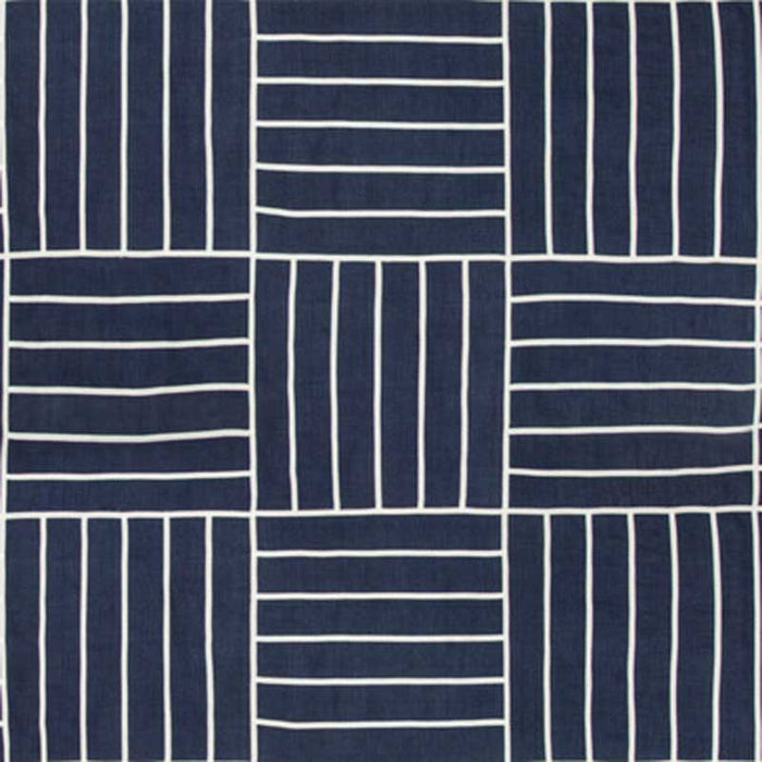 Kravet Design Local Grid Indigo Fabric Sample 35510.51.0
