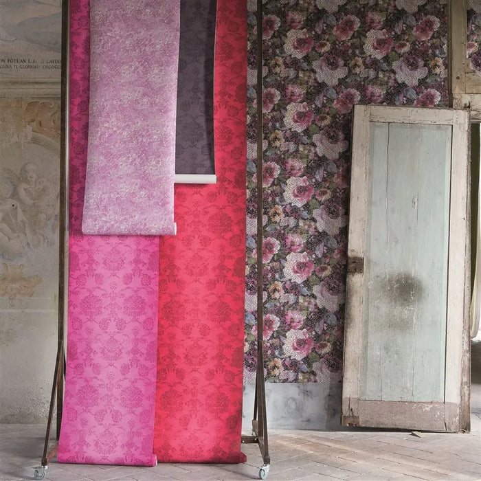 Designers Guild Mattiazzo Damson Wallpaper Sample PDG642-01