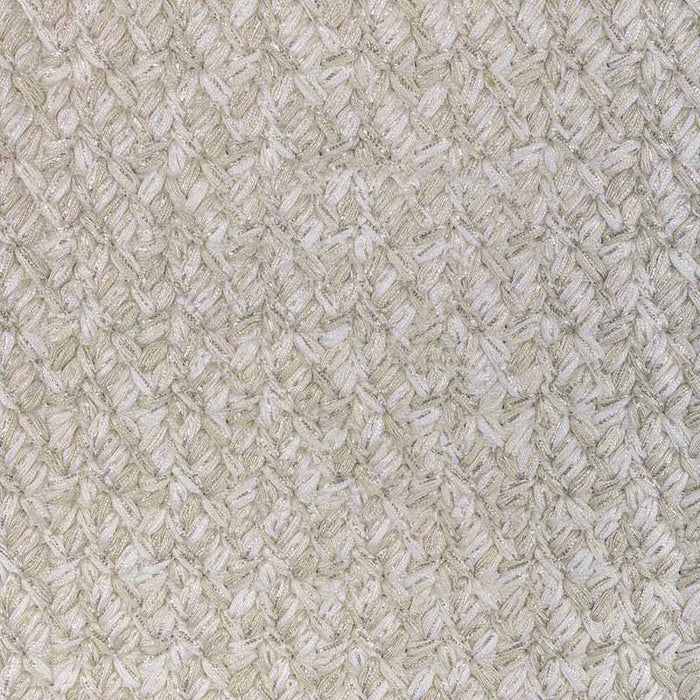 Kravet Couture Gilded Lacing Natural Silver Fabric Sample 36314.116.0