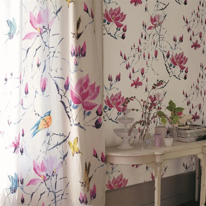 Designers Guild Madame Butterfly Peony Fabric F1903-01