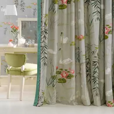 Nina Campbell Swan Lake 03 Wallpaper Sample NCW4020-03