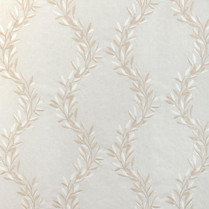 Kravet Design Leaf Frame Ivory Fabric Sample 36942.161.0