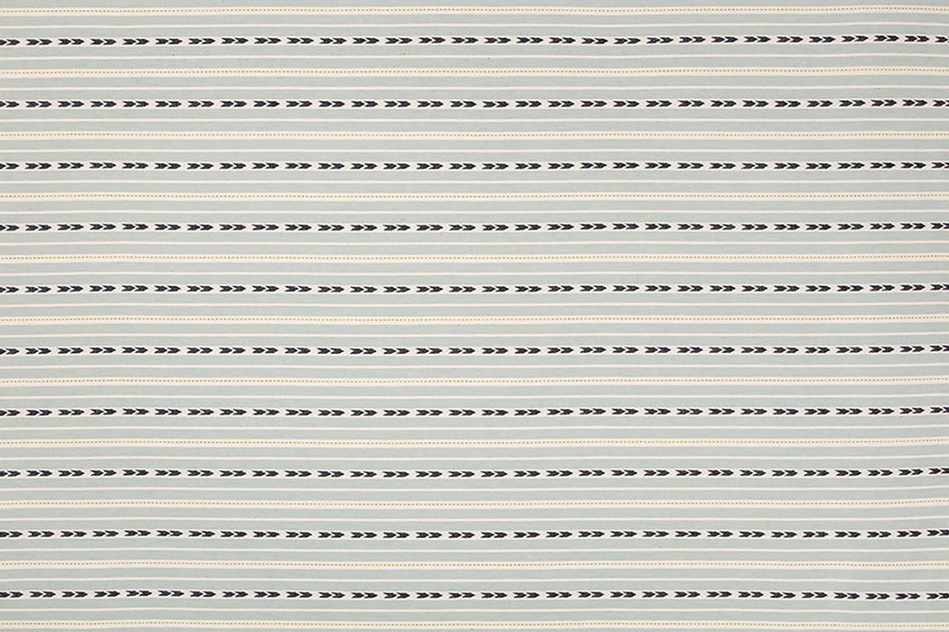 Christopher Farr Bow and Arrow Aqua Fabric Sample