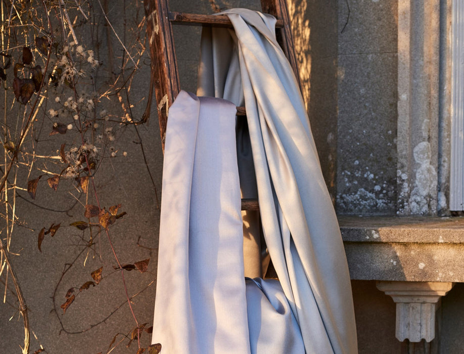 Fox Linton Silk Wool Quartz Fabric FL010009016