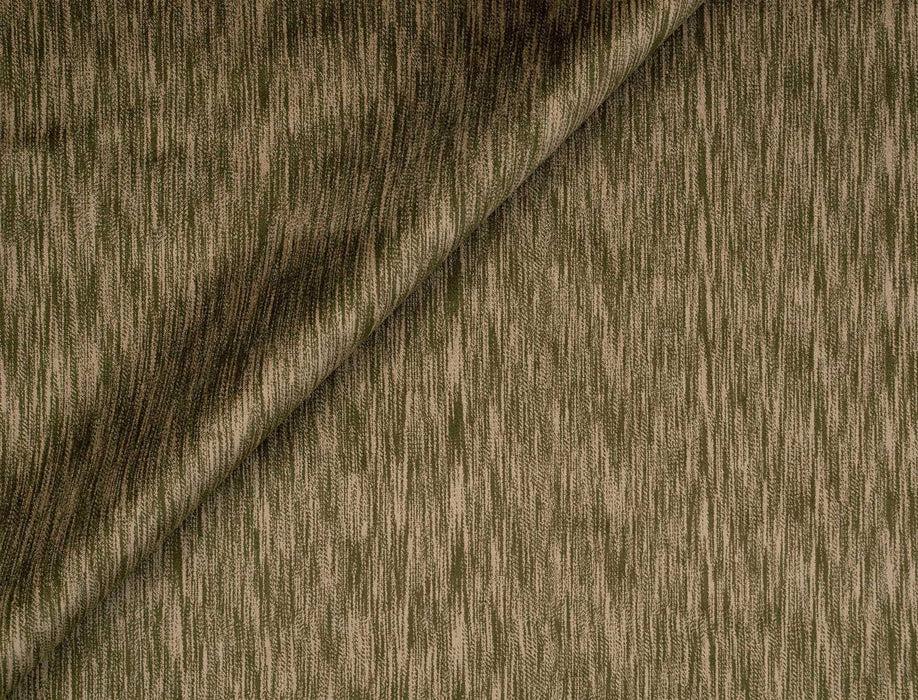 Jim Thompson Stried Velvet Burnt Umber Fabric Sample JT013846008