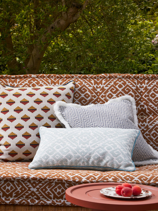 No.9 Thompson Mazan Coral And Kiwi Fabric N9012445001