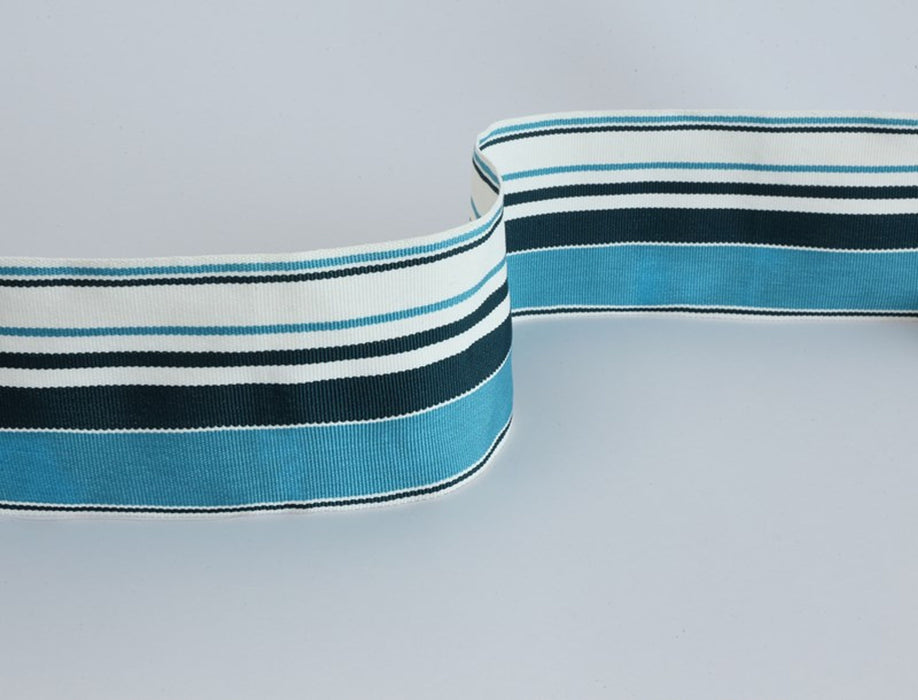 No.9 Thompson Block Stripe  Mediterranean Trim Sample N9031018004