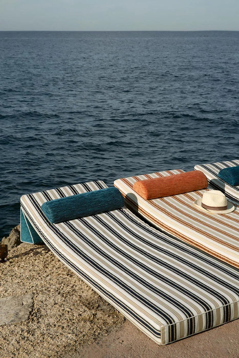 Le Manach Malmaison Rayure Outdoor Naturel Fabric Sample L4012001