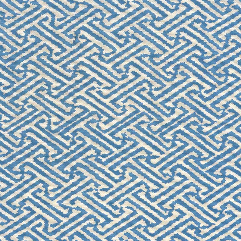 China Seas Java Java French Blue Fabric Sample 4010-15