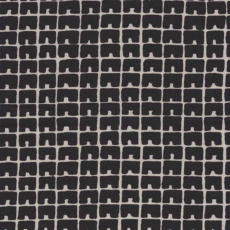 China Seas Fez Ii Black Fabric Sample 4045-10