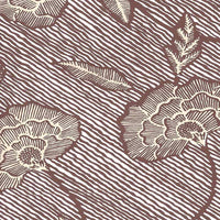China Seas Flores Ii Brown Cream Wallpaper 4060M-09WP